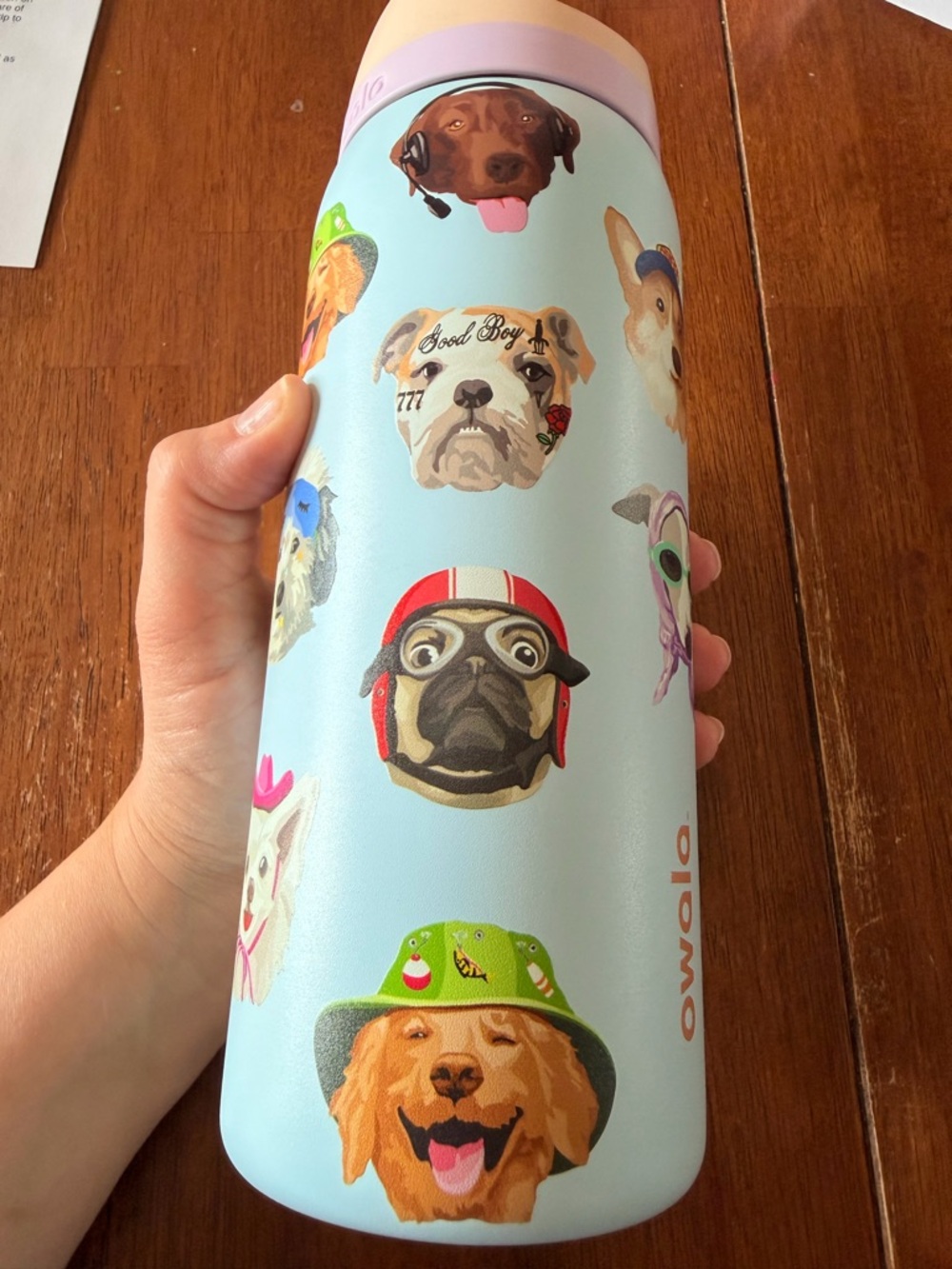Owala UO Exclusive Dog Collage FreeSip 32 oz Water Bottle - Picture 4 of 8